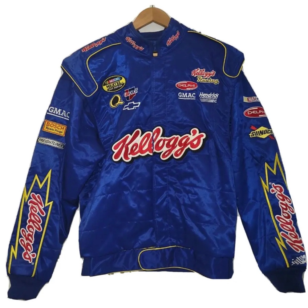 Chase Authentics Vintage NASCAR K Busch Kellogg's Racing Jacket Tony Tiger Sz L